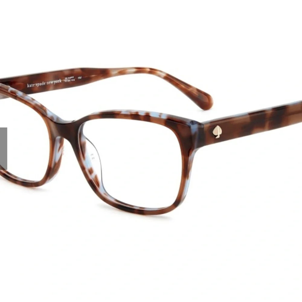 kate spade Tortoiseshell Square Acrylic Glasses